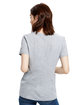 US Blanks Ladies' Made in USA Short Sleeve Crew T-Shirt heather grey ModelBack