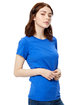 US Blanks Ladies' Made in USA Short Sleeve Crew T-Shirt royal blue ModelSide