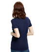 US Blanks Ladies' Short-Sleeve Recover Yarn Crewneck indigo ModelBack