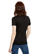 US Blanks Ladies' Made in USA Short-Sleeve V-Neck T-Shirt black ModelBack