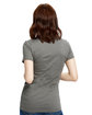 US Blanks Ladies' Made in USA Short-Sleeve V-Neck T-Shirt asphalt ModelBack