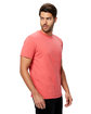 US Blanks Men's Made in USA Short Sleeve Crew T-Shirt coral ModelSide