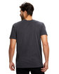 US Blanks Men's Short-Sleeve Garment-Dyed Crewneck vintage black ModelBack