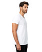 US Blanks Men's Short-Sleeve V-Neck white ModelSide