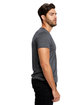 US Blanks Men's Short-Sleeve V-Neck heather charcoal ModelSide