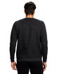 US Blanks Unisex Heavyweight Loop Terry Triblend Long-Sleeve Crew  ModelBack