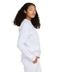 US Blanks Unisex Organic Cotton Sweatshirt white ModelSide
