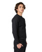 US Blanks Unisex Organic Cotton Sweatshirt black ModelSide
