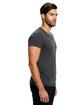 US Blanks Men's Short-Sleeve Triblend V-Neck  ModelSide