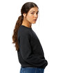US Blanks Ladies' Raglan Pullover Long Sleeve Crewneck Sweatshirt  ModelSide