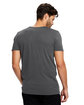 US Blanks Unisex Short-Sleeve Garment-Dyed Crewneck pigment black ModelBack