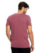 US Blanks Unisex Short-Sleeve Garment-Dyed Crewneck pigment maroon ModelBack