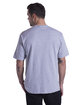 US Blanks Men's USA Made Tubular Workwear Pocket T-Shirt heather grey ModelBack