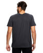 US Blanks Men's Short-Sleeve Slub Crewneck T-Shirt Garment-Dyed navy blue ModelBack