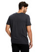 US Blanks Men's Short-Sleeve Slub Crewneck T-Shirt Garment-Dyed vintage black ModelBack