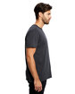 US Blanks Men's Short-Sleeve Slub Crewneck T-Shirt Garment-Dyed navy blue ModelSide