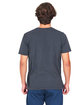 US Blanks Unisex Made in USA Garment Dye Paint Splatter T-Shirt vintage black ModelBack