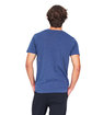 US Blanks Unisex Made in USA Garment Dye Paint Splatter T-Shirt pigment navy ModelBack
