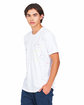 US Blanks Unisex Made in USA Garment Dye Paint Splatter T-Shirt pigment white ModelQrt