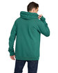 US Blanks Men's USA Made Cotton Hooded Sweatshirt evergreen ModelBack
