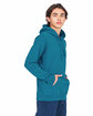 US Blanks Men's USA Made Cotton Hooded Sweatshirt capri blue ModelSide
