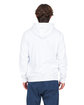 US Blanks Unisex USA Made Full-Zip Hooded Sweatshirt white ModelBack