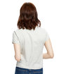 US Blanks Ladies' Short Sleeve Crop T-Shirt silver ModelBack