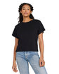 US Blanks Ladies' USA Made Organic Cotton Rib Crop T-Shirt  