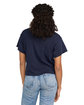 US Blanks Ladies' Organic Baby Rib Crop T-Shirt midnight ModelBack