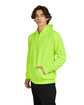 US Blanks Unisex USA Made Neon Pullover Hooded Sweatshirt safety yellow ModelQrt
