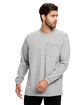 US Blanks Men's USA Made Flame Resistant Long-Sleeve Pocket T-Shirt  
