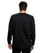 US Blanks Men's USA Made Flame Resistant Long-Sleeve Pocket T-Shirt black ModelBack