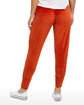 US Blanks Ladies' USA Made Velour Pants rust ModelBack