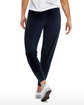 US Blanks Ladies' USA Made Velour Pants navy blue ModelBack