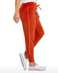 US Blanks Ladies' USA Made Velour Pants rust ModelSide