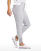 US Blanks Ladies' USA Made Velour Pants silver ModelSide