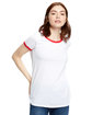 US Blanks Ladies' USA Made Classic Ringer T-Shirt  