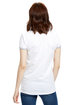 US Blanks Ladies' Classic Ringer T-Shirt white/ hth grey ModelBack