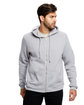 US Blanks Unisex USA Made Heavyweight Loop Terry Full-Zip Hooded Sweatshirt  