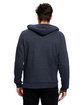 US Blanks Unisex USA Made Heavyweight Loop Terry Full-Zip Hooded Sweatshirt navy blue ModelBack