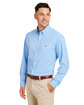 vineyard vines Men's On-The-Go Nylon Gingham Shirt ocean breez_b624 ModelQrt