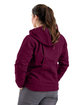 Berne Ladies' Softstone Hooded Coat plum ModelBack