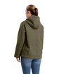 Berne Ladies' Sherpa-Lined Twill Hooded Jacket cedar green ModelBack