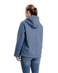 Berne Ladies' Sherpa-Lined Twill Hooded Jacket steel blue ModelBack