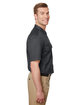 Dickies Men's Short Sleeve Slim Fit Flex Twill Work Shirt charcoal ModelSide