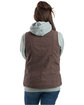 Berne Ladies' Sherpa-Lined Softstone Duck Vest tuscan ModelBack