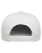 YP Classics Adult Cotton Twill Snapback Cap white ModelBack