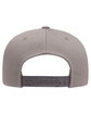 YP Classics Adult Cotton Twill Snapback Cap grey ModelBack