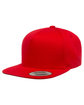 YP Classics Adult Cotton Twill Snapback Cap red ModelQrt