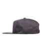 YP Classics Adult Unstructured Snapback Cap charcoal ModelSide